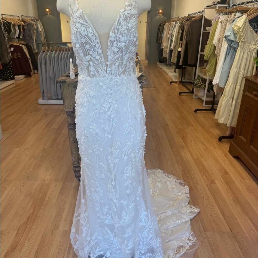 Brand New Low Back Mermaid Gown